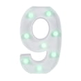 thumbnail image 1 of Yuarrent Número colorido Lámpara de noche LED Número de lámpara 0-9 Lámpara de decoración de luz de modelado con 16 colores cambiantes 4 Iluminación y accesorios No.10 Yuarrent HA026552-10, 1 of 1