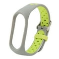 thumbnail image 1 of Replacement Wristband Full Protection Adjust Size Soft Silicone Smart Bracelet Strap for Mi Band 7 Grey Green, 1 of 14