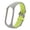 Grey and Green, variant on YAHHU Replacement Wristband for Mi Band 7/6/5/4/3, Full Protection Adjustable Soft Silicone Smart Bracelet Strap, Grey and Green