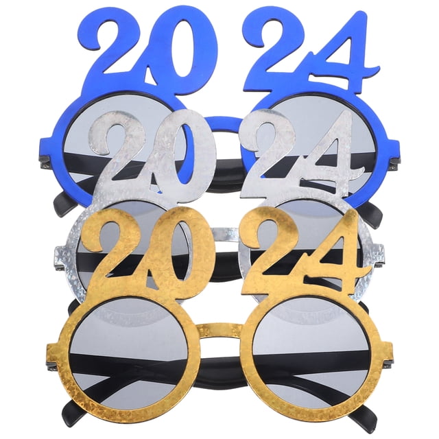 3pcs Performance Eyeglasses Party Glasses Party Photography Prop Graduation Party Decor