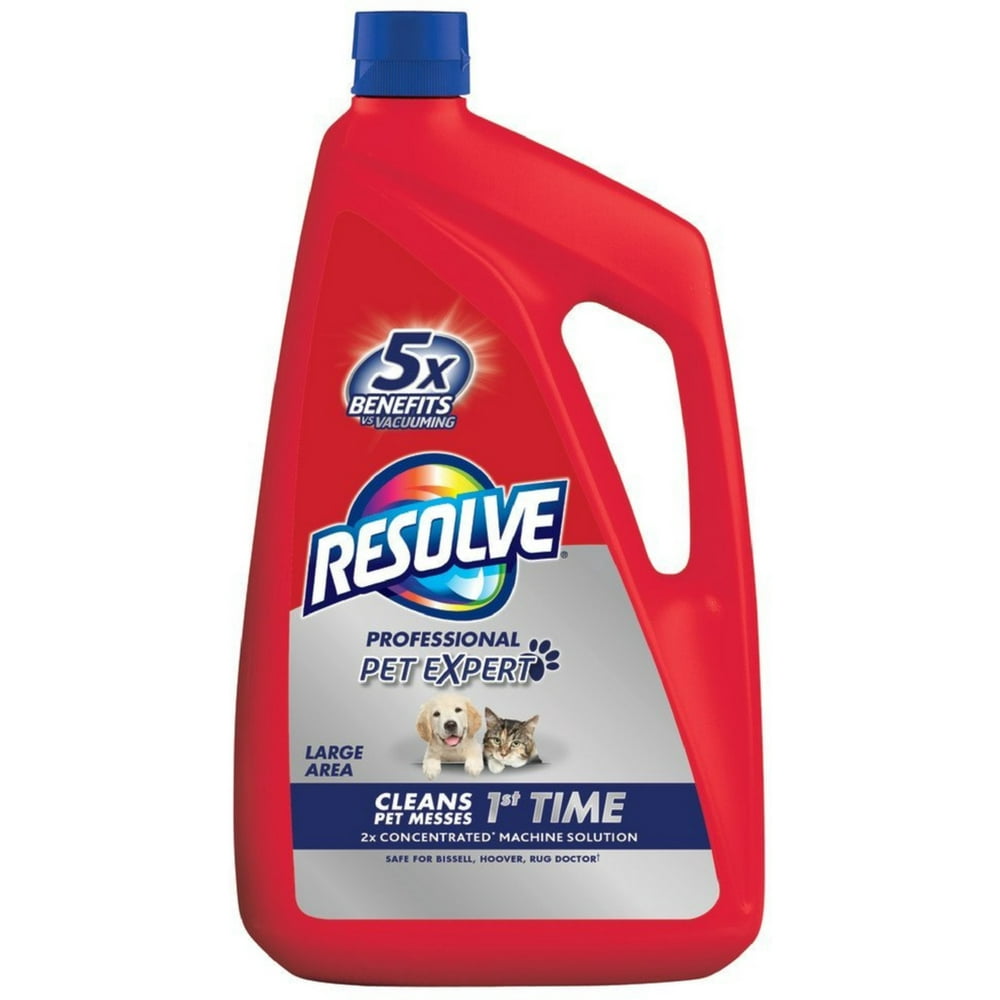 Resolve Professional Pet 2x Concentrated Carpet Cleaner Machine Solution 96 oz (Pack of 2