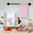 thumbnail image 5 of Valentines Day Kitchen Towels Set of 2,Pink Heart Love Dish Towels 18x26 Inch Drying Dishcloth,Farmhouse Home Decoration, 5 of 6