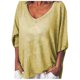 thumbnail image 1 of ICHUANYI Clearance Women's Plus Size Long Short V-Neck Printed Casual Tops Blouse T-shirt ICHUANYI "ICHUANYI", 1 of 3