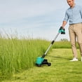 thumbnail image 2 of Memoryfield 20V Cordless String Trimmer, 12" Grass Cutter with 2.0Ah Battery, Lawn Edger Tool, Blue, 2 of 6