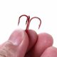 thumbnail image 2 of Soidarity 20 piezas 3 garras 4 #6 #8 #10 # anzuelos de pesca volcados de Metal de curva redonda fuerte y afilada para atún al aire libre Triple púas de Pescar No.06 NO5 Soidarity HW4658-06, 2 of 6
