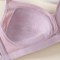 thumbnail image 4 of Push Up Bra, Audhol Womens Daily Solid Lace Gathered Bra Straps Breast Cup Underwear Sleep Bra Purple 38, 4 of 5