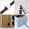 thumbnail image 5 of 60pcs Wire Grommet, 19.7mm Mounting Dia Plastic Grommets Cable Hose Snap, White, 5 of 6