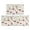 Mushroom and Fern White Pattern, variant on Mushroom and Character Beige Pattern Anti Fatigue Kitchen Rugs Set Of 2, Non Slip Washable Decorative Floor Mats for Kitchen Sink Laundry, 17"x30" and 17"x47"