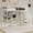 White, variant on UIOWIO Twin Loft Bed with L-Shaped Desk & Large Storage, Space-Saving Loft Bed Frame with Stairs & Continuous Guard Railing, White