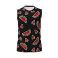 thumbnail image 6 of Lsque Watermelon Print Men's Cotton Blend Sleeveless Muscle Shirts (S-3XL)- Moisture Wicking, Odor Protection, UPF 30+,XX-Large, 6 of 8