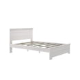 thumbnail image 2 of K/D Queen Bed Panel 7 slats w/ metal support bar, White Wash, 2 of 8