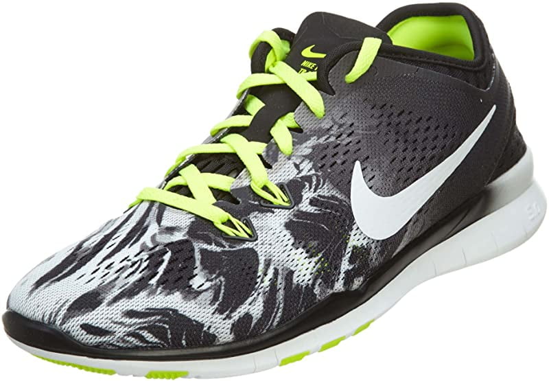 kort trechter paspoort Nike Women's Free 5.0 TR Fit 5 Print Running Shoes, Black/White/Volt, 7  B(M) US - Walmart.com