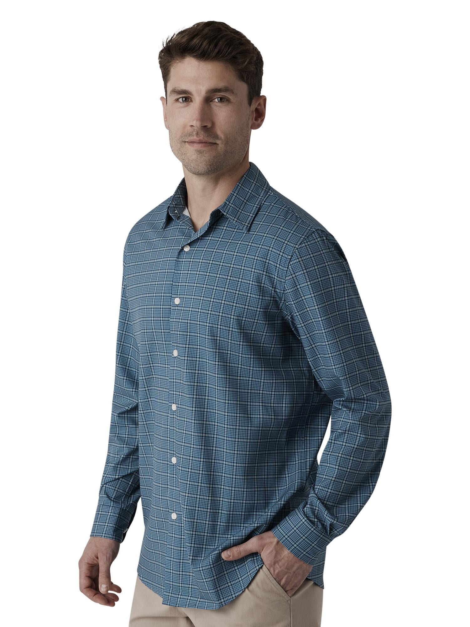 Chaps Men's & Big Men's Wrinkle Resistant Stretch Long Sleeve Button Down Shirt