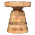 thumbnail image 4 of Simpli Home Robbie 16 inch Wide Solid Mango Wood Boho Contemporary Rustic Accent Table in Natural, 4 of 7