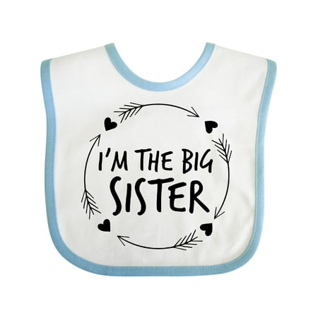 

Inktastic I m the Sister Gift Baby Girl Bib