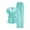 Cyan, variant on 2026 Scrub for Cleaning Jobs Uniform Multi Pockets Scrubs for Women Sets V-Neck Top & Straight Leg Pants Scrubs Set, 2XL