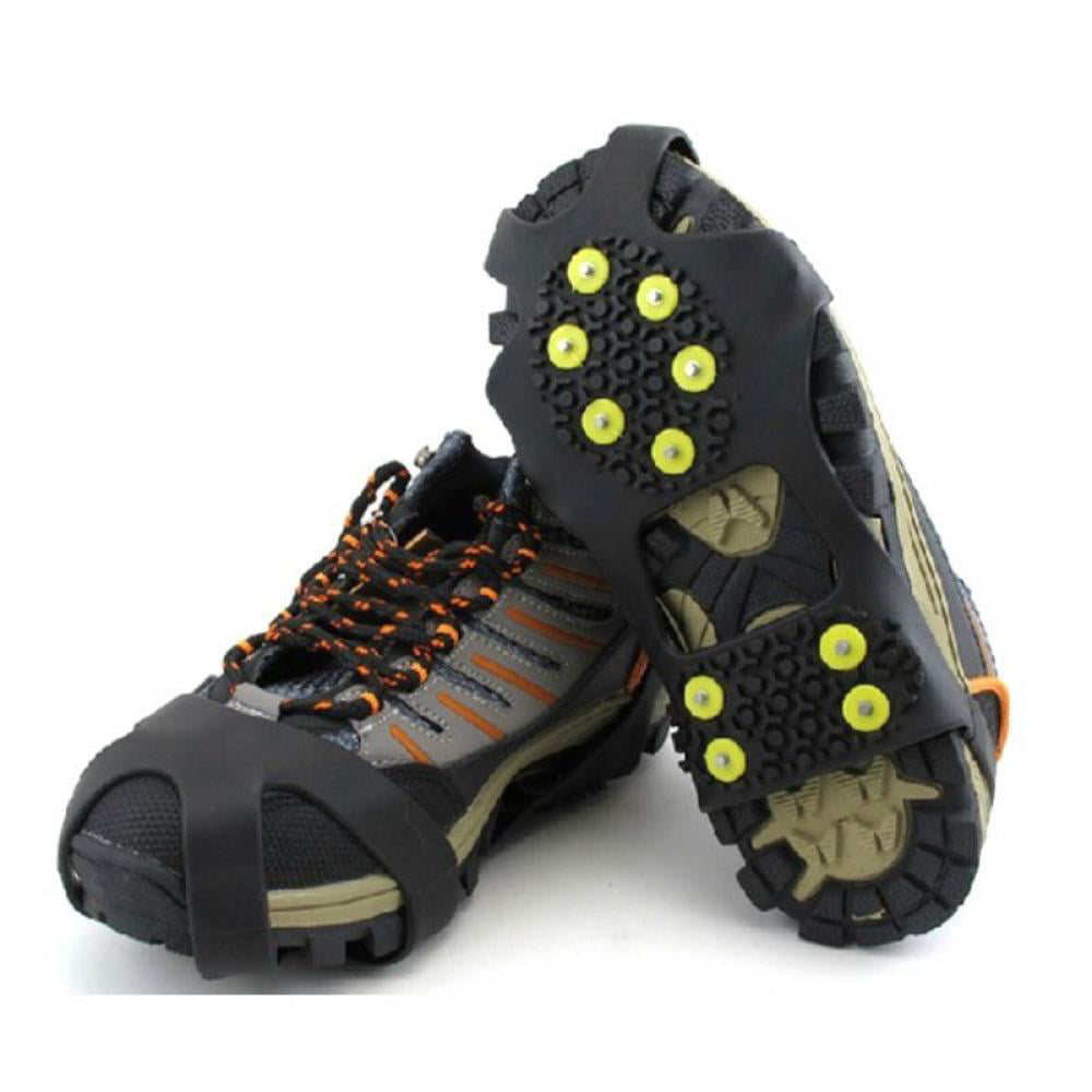1 Pair Outdoor 7 Tooth Hiking Shoes Nails Non-slip Claw Shoe TPR Covers Cases