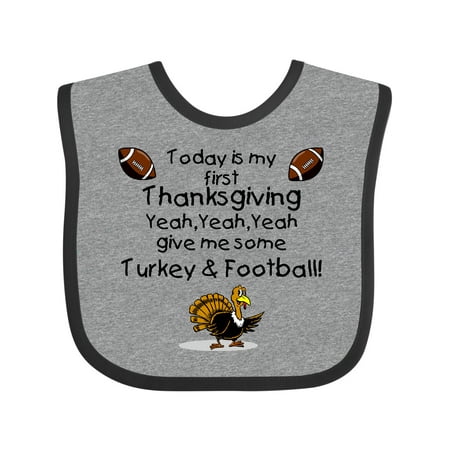 

Inktastic First Thanksgiving Gift Baby Boy or Baby Girl Bib