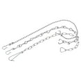 thumbnail image 1 of Uxcell Toilet Handle Lever Lift Flush Replacement 3 Styles Stainless Steel Flapper Chain 1 Set, 1 of 5