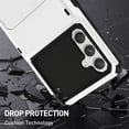 thumbnail image 3 of Wallet Case for Samsung Galaxy A54 5G Case with 4-Card Credit Card Holder Slot Shockproof Cover Hybrid Heavy Duty Protection Armor Phone Case Compatible with Samsung Galaxy A54-White, 3 of 10