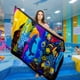 thumbnail image 1 of Fiudx Toalla de Playa Estilo Playero, Algodón de Secado Rápido, Diseño Antiarena, Tamaño Grande, Manta para Yoga y Fitness, Tapete para Picnic Al Aire Libre, Ideal Como Regalo Familiar, 160 X 105 Cm, 1 of 2