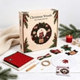 thumbnail image 4 of PSVFUJZ 3D Fabric Poke Wreath DIY Kit, Christmas Wreath DIY Kit for Adults, Beginner Friendly Holiday Craft Set, Soft Fabric Handmade Decor for Front Door Wall Window Fireplace Christmas Gift, A, 4 of 6