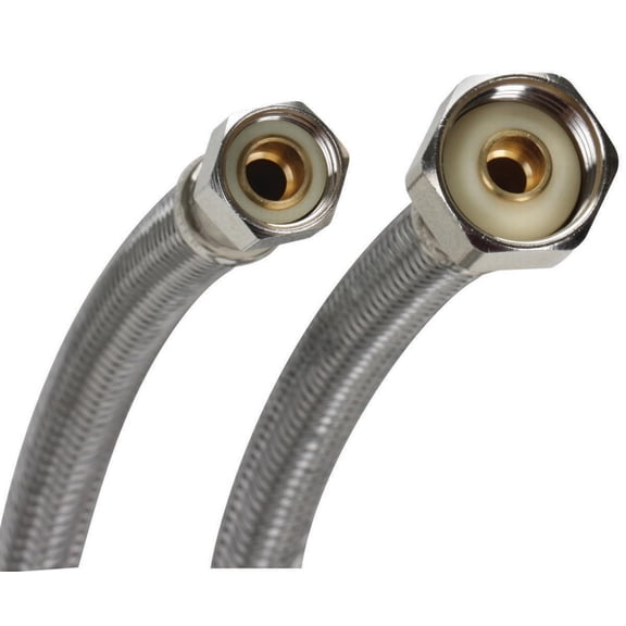 Fluidmaster B6F16 Braided Stainless Steel Faucet Connector 16"