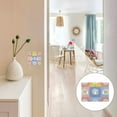thumbnail image 7 of Yayeee Toggle Light Switch Wall Plate 3-Gang 6.37"x4.48" Decorative Outlet Cover, Light Blue Daisy, 7 of 7