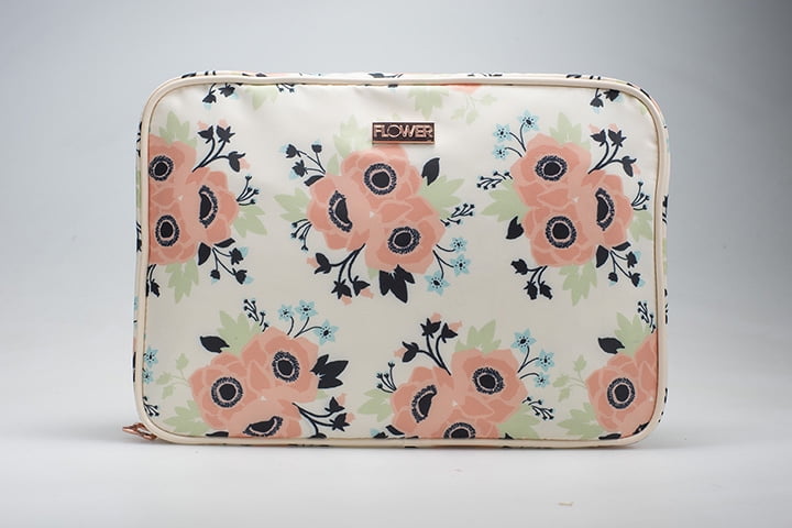 flower cosmetic bag