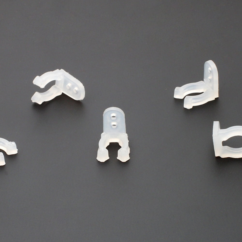 100 Pcs LED Rope Light Clips Holder PC Rope Light Mounting Clips with