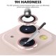 thumbnail image 3 of Camera Lens Protector Compatible with iPhone 13/13 mini, Premium Tempered Glass Circle Film, Aluminum Alloy Full Fit Lens Ring Cover [Anti-Scratch], 3 of 4