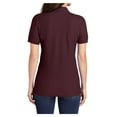 thumbnail image 2 of Yellow Rooster Women's Core Blend Pique Polo Athletic Maroon 3XL, 2 of 6