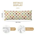 thumbnail image 3 of Disketp Heart Polka Dot Print Body Pillow Cover - Super Soft 20x54 Body Pillow Case,Long Side Hidden Zipper, 3 of 8