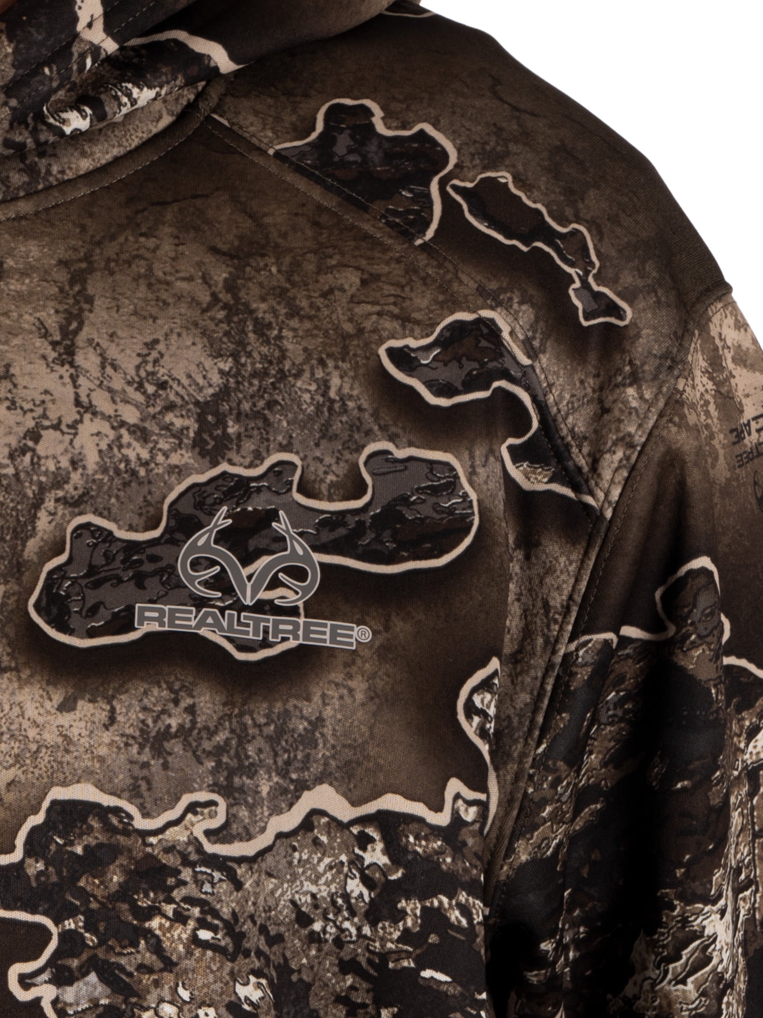 (2 pack) Realtree Men's Camouflage Hunting Performance Hoodie, Realtree Excape, 2XL