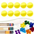 thumbnail image 1 of Colaxi 10 Pcs Tampons de Queue de Snooker Tampons de Ferrule Pièce de Réparation Remplacement Accessoire de Billard pour Compétition de Salle de Jeux Jaune, 1 of 8