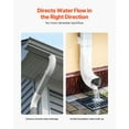 thumbnail image 3 of 3x4 Inch 90-Degree Downspout Elbow – Style A L-Shaped Gutter Connector, White PVC – Weatherproof & UV-Resistant for Seamless Water Drainage (Fits Standard 3"x4" Downspouts), 3 of 12