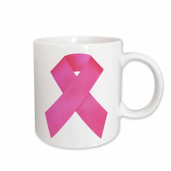 3drose, Breast Cancer Awareness Pink Ribbon, 15oz Mug