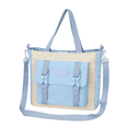 thumbnail image 4 of Mochila escolar Backpack acero diseño liso 30L, Azul Claro, 4 of 5