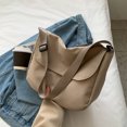 thumbnail image 4 of Bolso Hombro para Hombres Y Mujeres Mensajero Sólido Nailon Viajes (caqui), 4 of 9