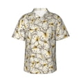thumbnail image 2 of Xecao Different Butterflys print Hawaiian shirt - a stylish short-sleeve button-down for men, perfect for casual beach and tropical outings., 2 of 9