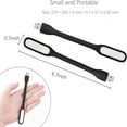 thumbnail image 4 of Mini USB Reading Lamp Flexible Bendable Eye Caring Night Light Portable USB Powered Light for Laptop Mobile Devices 1pc Black, 4 of 4