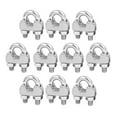 thumbnail image 1 of 10 PCS U-Shaped M5 Stainless Steel Wire Rope Cable Clip Clamp, 1 of 8