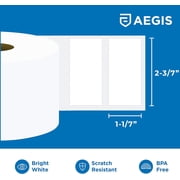 Aegis Adhesives - Compatible Label Replacement for Brother DK-1209 (1.1 X 2.4”) Address & Barcode, Use with QL Label Printers - 12 Rolls + 1 Frame