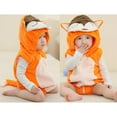 thumbnail image 7 of ATAIKU 0-24M Unisex Baby Fox Outfits Halloween Infant Flannel Hooded Vest Romper, 7 of 7