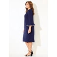 thumbnail image 3 of Catherines Women's Plus Size Faux Pearl Trim Ruffle Sleeve Shift Dress, 3 of 4