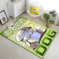 thumbnail image 1 of Doce animales del zodiaco chino pintura alfombra sala de estar área grande negro suave Boho decoración del hogar280x120cm (31x47 pulgadas)80x120cm (31x47 pulgadas) zhangyuxiang unisex, 1 of 2