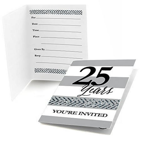40th Wedding Anniversary Invitations - We Still Do - 25th Wedding Anniversary Fill In Invitations (8 count)