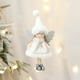 thumbnail image 4 of Decoraciones de muñecas colgantes navideñas - Muñeca Angel Girl de 7 pulgadas con alas para árbol, ventana o habitación - Adorno de tela azul, blanco o rosa, 4 of 6
