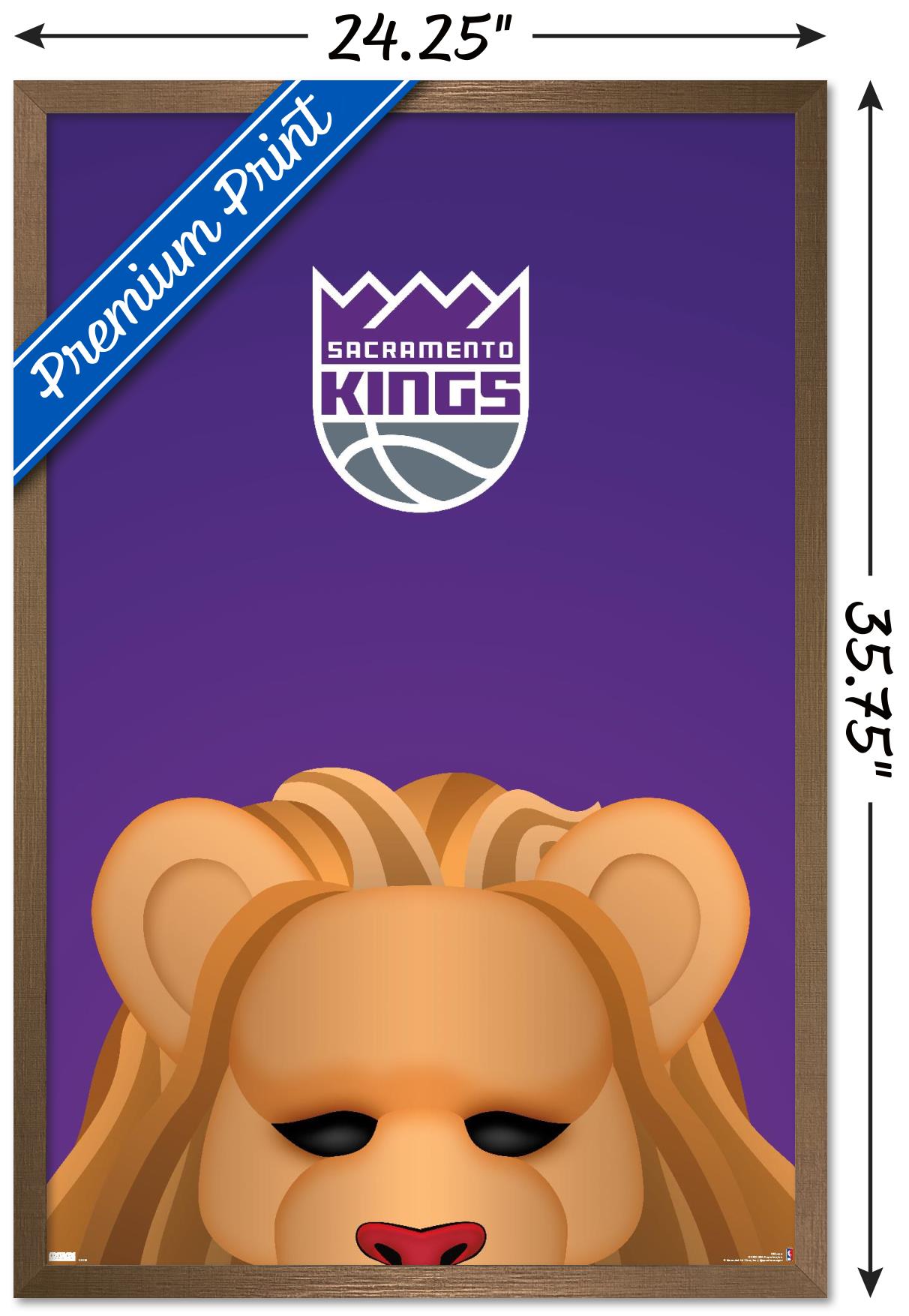 NBA Sacramento Kings - S. Preston Mascot Slamson 23 Wall Poster