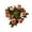 A001- Style A, variant on Fall Candle Ring Wreaths Faux Rose Maple Leaf Artificial Flower Decor 4 Inch Centerpiece for Thanksgiving Autumn Table Home Decoration Set of 4